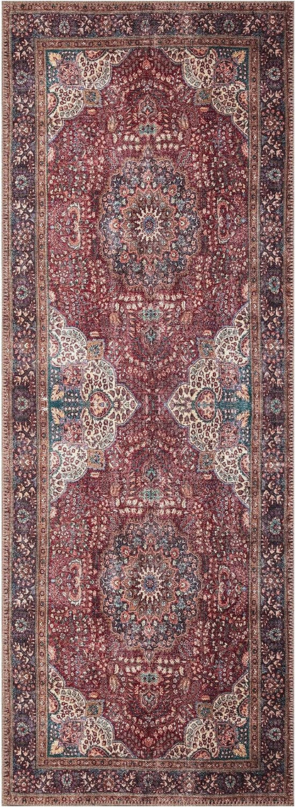 Keen Home Design 2x12 Rug - Machine Washable Runner Rug with Non-Slip Backing, Ideal for Hallway