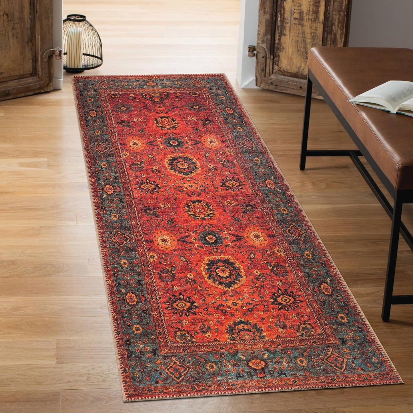 Keen Home Design 2x7 Rug - Machine Washable Runner Rug with Non-Slip Backing, Ideal for Hallway