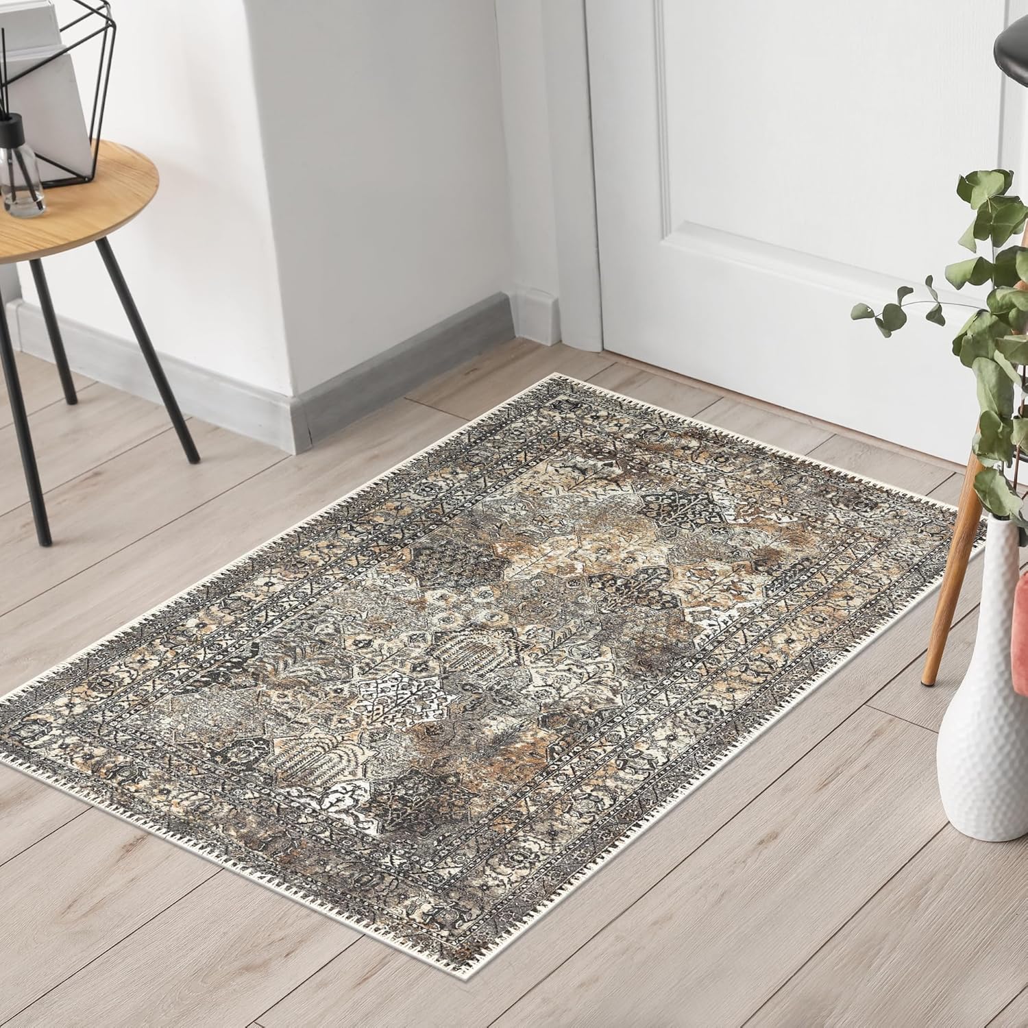 Keen Home Design 2x3 Rug - Machine Washable Entry Rug with Non-Slip Backing, Ideal for Enteryway