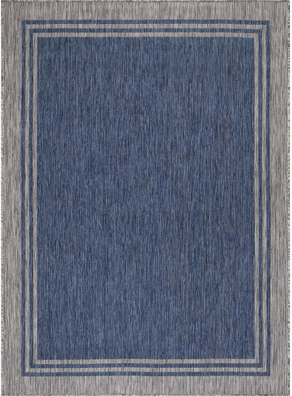 Bordered Outdoor Rug 10x14 Washable Outside Carpet for Indoor Patio Porch Waterproof Easy Cleaning