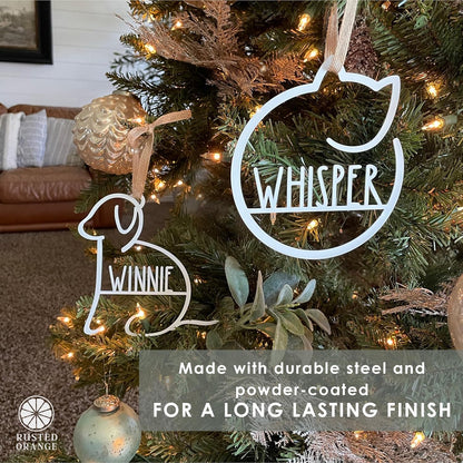 Man's Best Friend Personalized Pet Ornaments (2 Pack; 4 Inch) - Custom Name and Personalized Dog