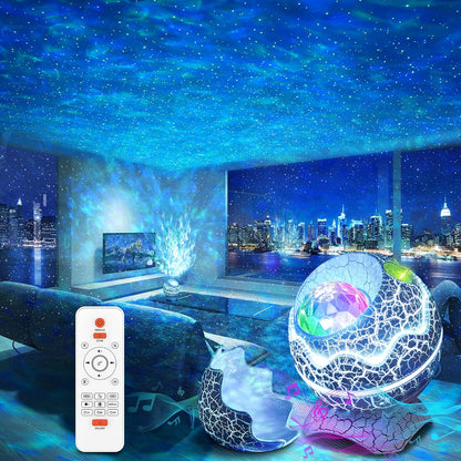 Rossetta Galaxy Projector, Star Projector for Bedroom, Night Lights for Kids Room with White Noise