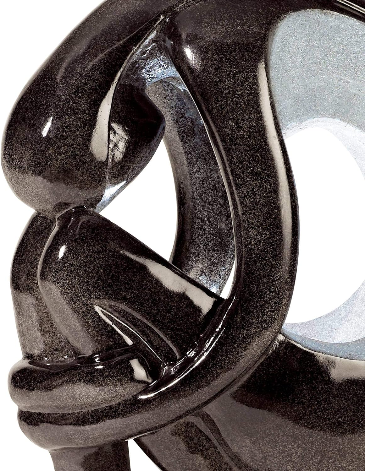 Graceful Form 43" High Large Modern Zen Indoor Outdoor Decor Resin Floor Fountain with Light LED