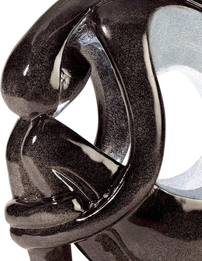 Graceful Form 43" High Large Modern Zen Indoor Outdoor Decor Resin Floor Fountain with Light LED