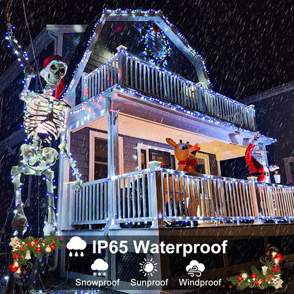 Christmas Lights Outdoor, 100FT 300 LED Christmas Tree Lights with 8 Modes Waterproof, Connectable