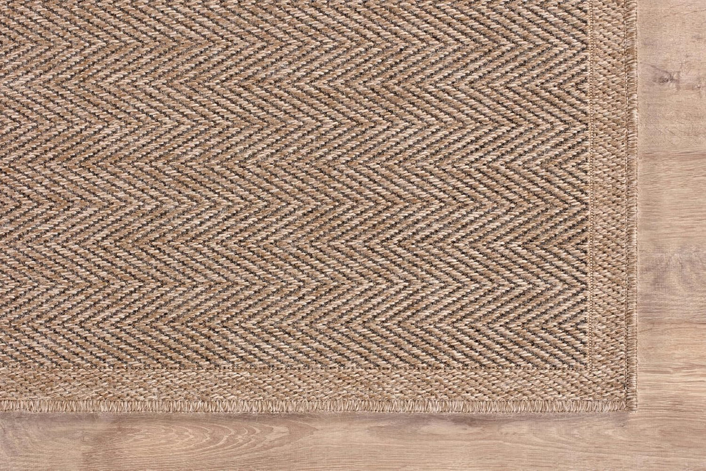 CAMILSON Easy Jute Rug 10x14, Indoor Outdoor Natural Color Fiber Area Rugs for Living Room Patio