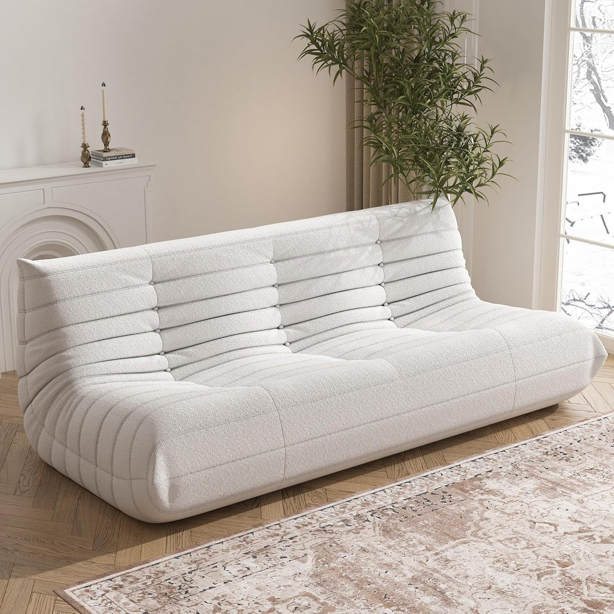 Big Bean Bag Chairs for Adults, 3 Seater Large Bean Bag Chair Sofa, Fireside Chair Lazy Sofa Chair