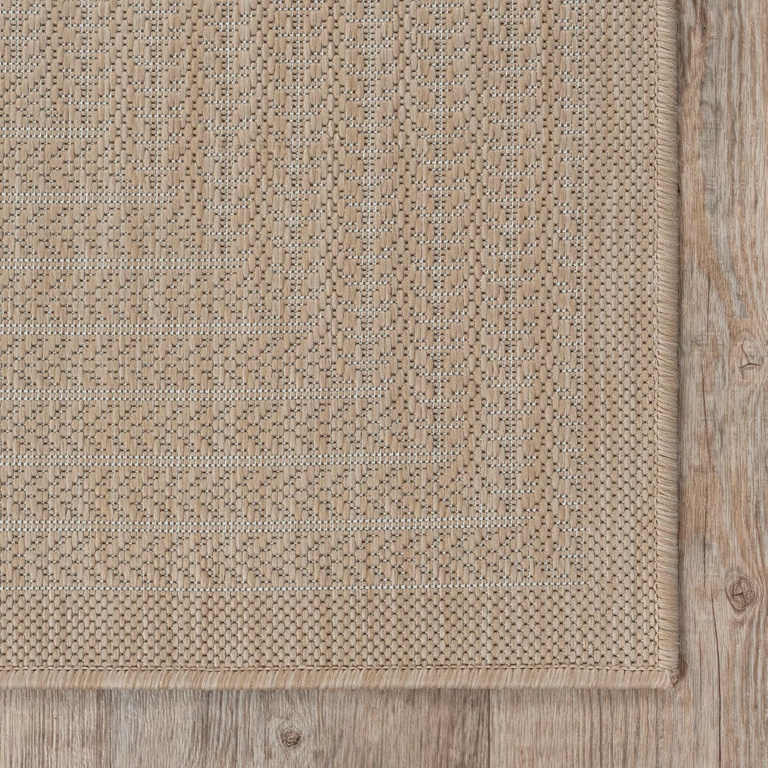 Adiva Rugs Outdoor Indoor Area Rug, Weather Resistant, Easy to Clean, Stain Resistant Floor Mat for