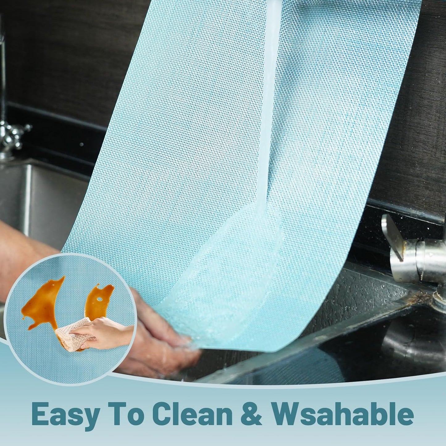 Placemats Set of 8，Non-Slip PVC Weave Table Mats Easy to Clean，Heat Resistant Place Mats for