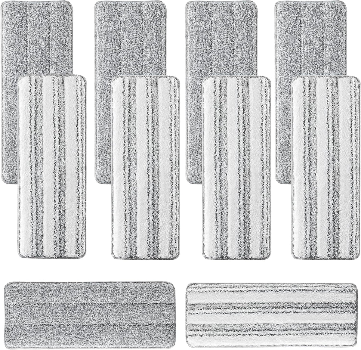 10Pcs Joymoop Mop Replacement Pads, 13 * 4.9'' Universal Mop Pads Mop Head Refills Washable Wet