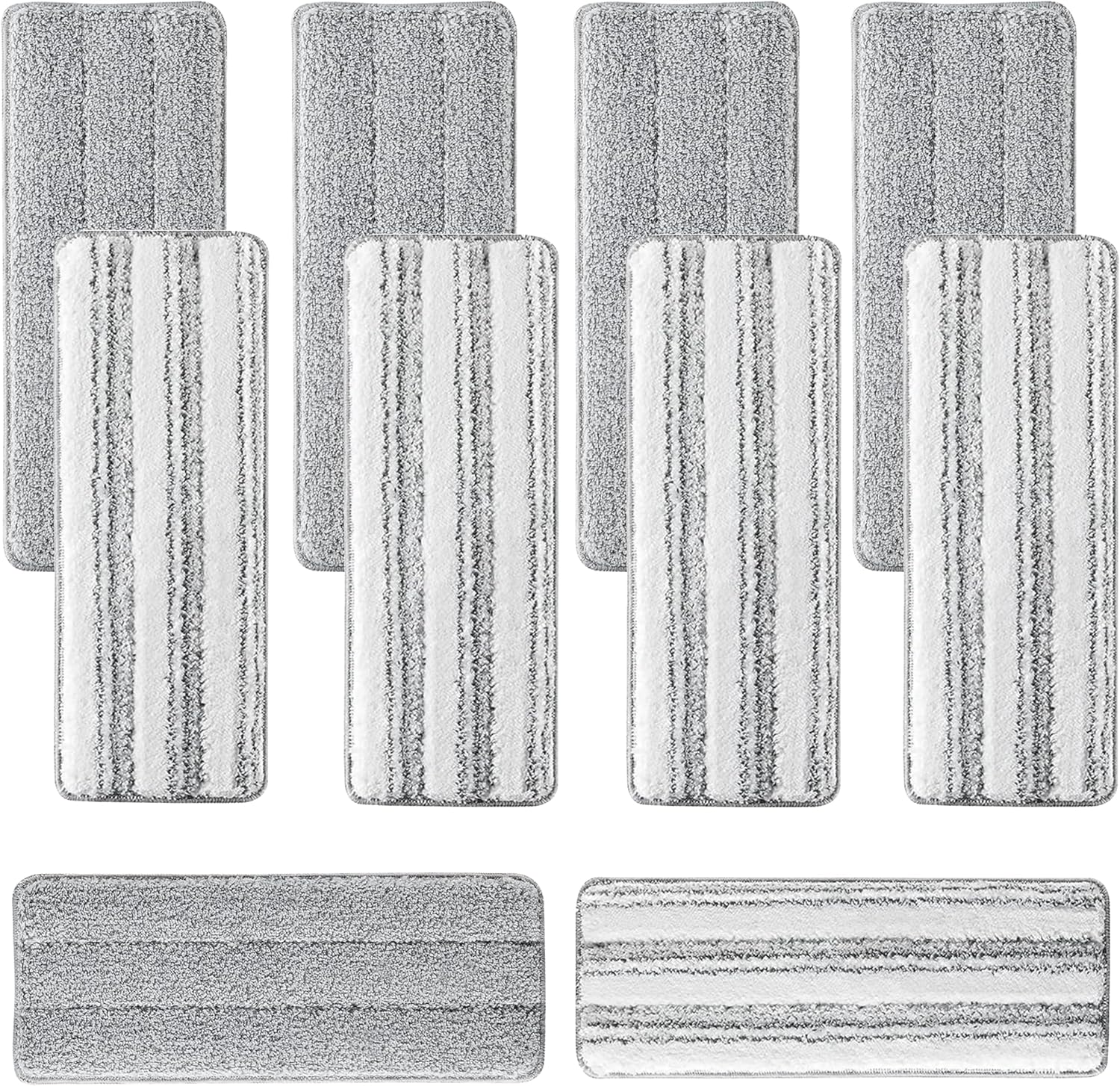 10Pcs Joymoop Mop Replacement Pads, 13 * 4.9'' Universal Mop Pads Mop Head Refills Washable Wet