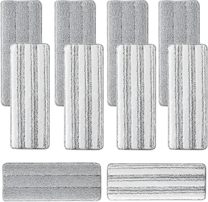 10Pcs Joymoop Mop Replacement Pads, 13 * 4.9'' Universal Mop Pads Mop Head Refills Washable Wet