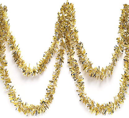 Anderson's Gold & Silver Metallic Tinsel Twist for Trailer Or Golf Cart, 4 inches Wide x 25 ft
