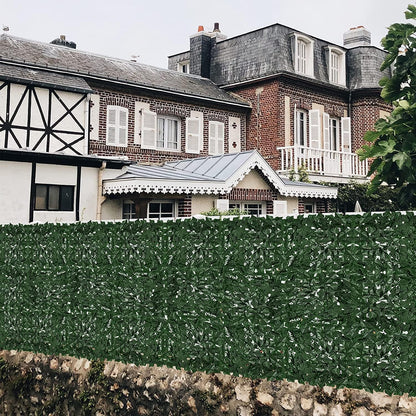 Faux Ivy Privacy Fence Screen Outdoor Expandable Artificial Greenery Roll Fake Hedge Wall Patio