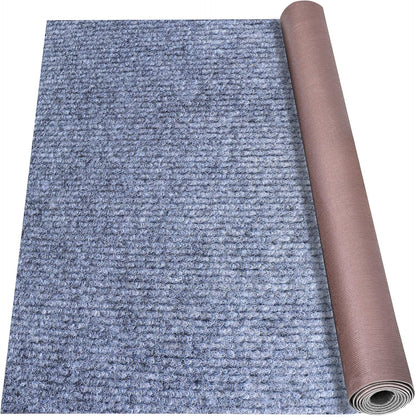 Marine Carpet,6 FT x 18 FT Blue-Gray Indoor Outdoor Carpet 0.2" Thick Boat Carpet with Water-Proof