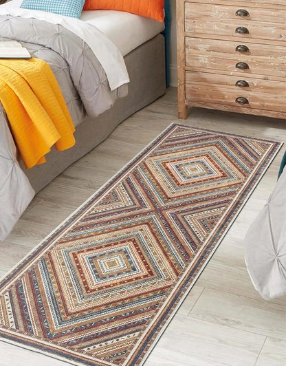 Keen Home Design 2x12 Rug - Machine Washable Runner Rug with Non-Slip Backing, Ideal for Hallway