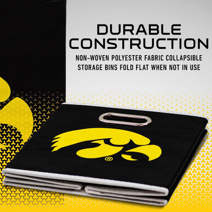 Franklin Sports NCAA Storage Bin - Cube Organizer - Iowa