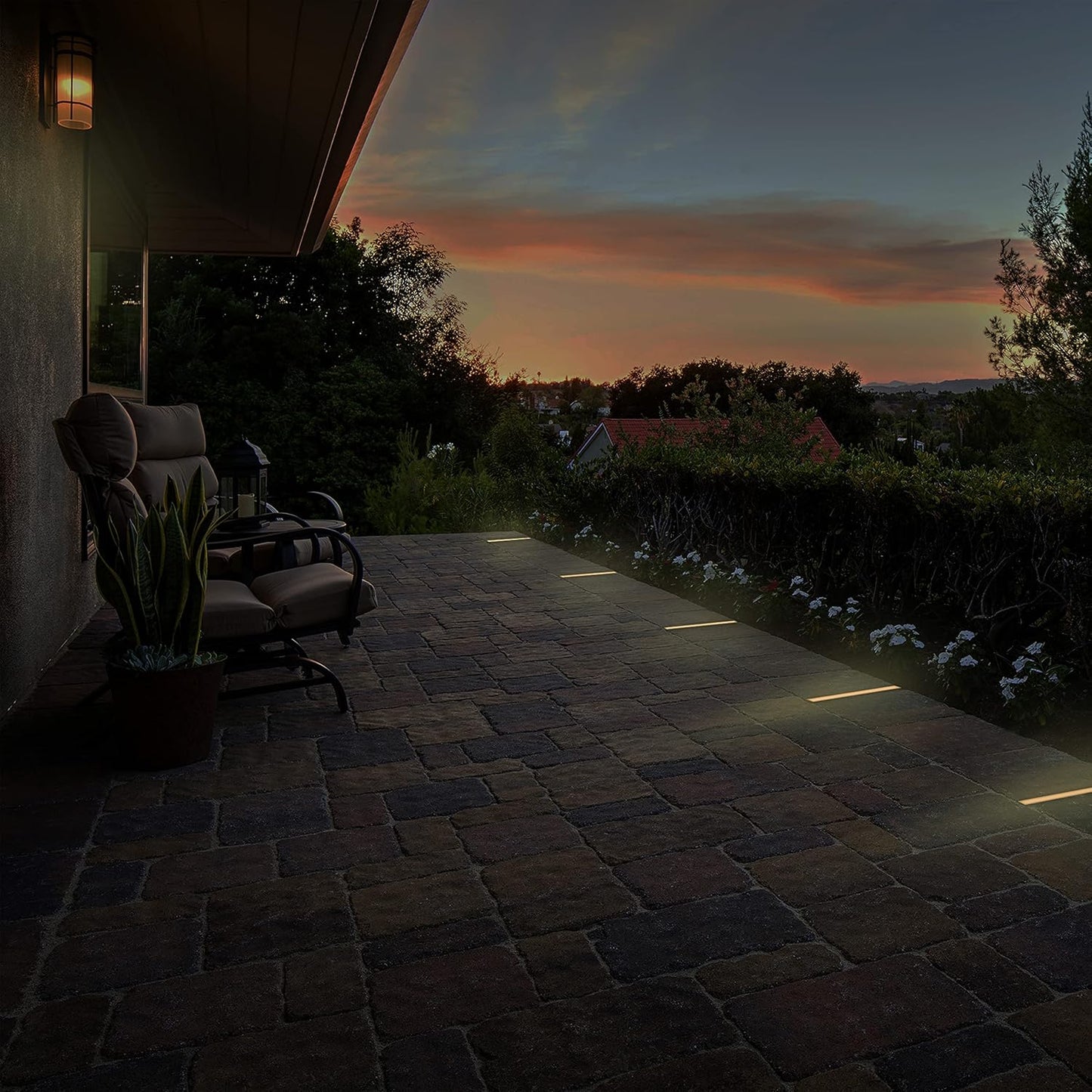 LUMENGY Paver Light Slim 0.5x12 Inch (0.55 x 11.8) Glare-Free Steel Lighting for Pavers, Brick