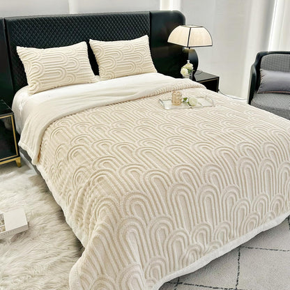 UKELER Sherpa Fleece Blanket 60 × 80 inch, Ultra Soft Twin Size Throw Blanket for All Season, Cozy