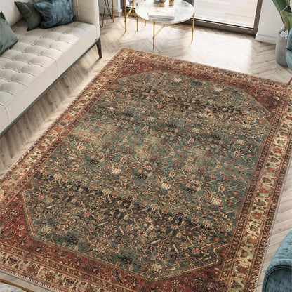 Keen Home Design 8x10 Rug - Machine Washable Area Rug with Non-Slip Backing, Ideal for Living Room