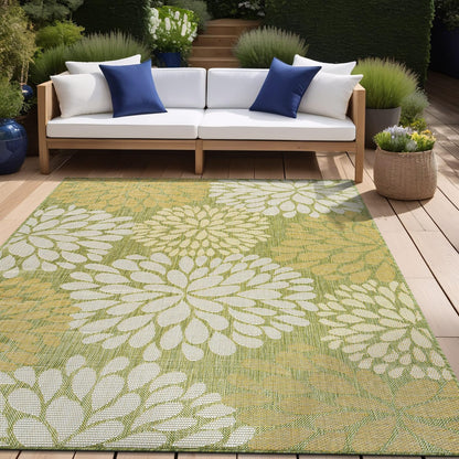 Beverly Rug Outdoor Rug 5x7 Modern Exotic Tropical Leaf Area Rugs for Indoor and Outdoor Patio Deck