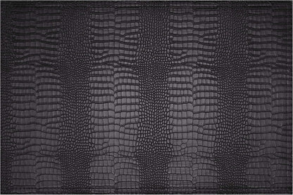 Faux Leather Hardboard Placemats, Set of 6 PU Table Mats, Easy to Clean, Heat & Stain Resistant for