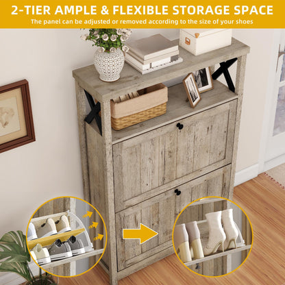 DWVO Shoe Cabinet Entryway