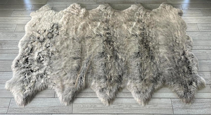 LAMBZY Faux Sheepskin Super Soft Hypoallergenic Free Shape Silky Shag Rug, Luxury Shaggy Plush