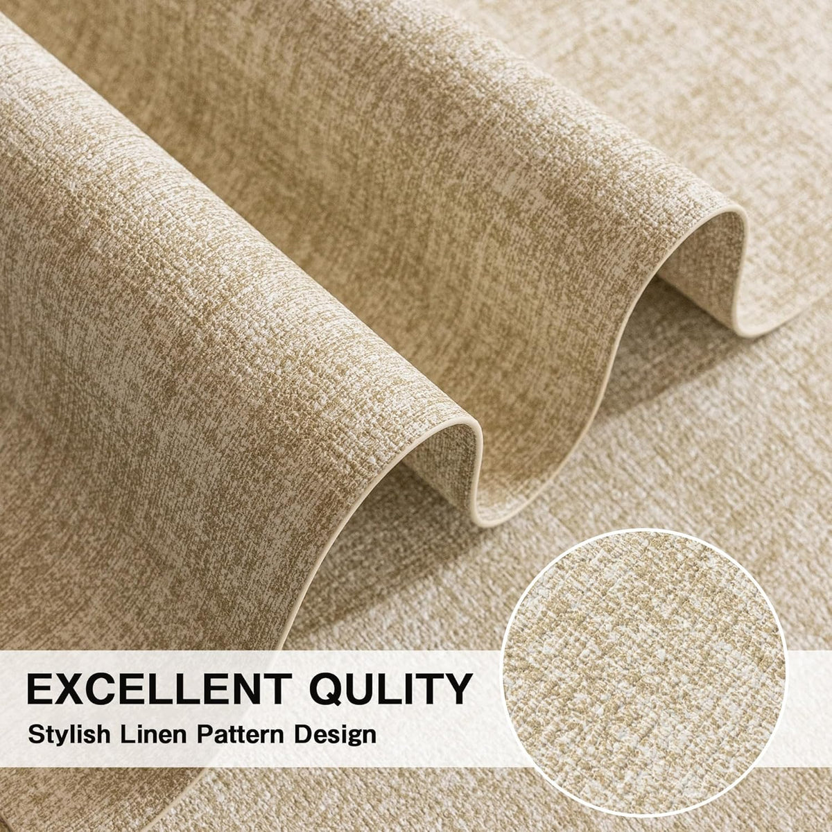 Chrysameld Vinyl Placemats Set of 4 - Faux Leather 100% Waterproof Oil-Proof Wipeable PU Place