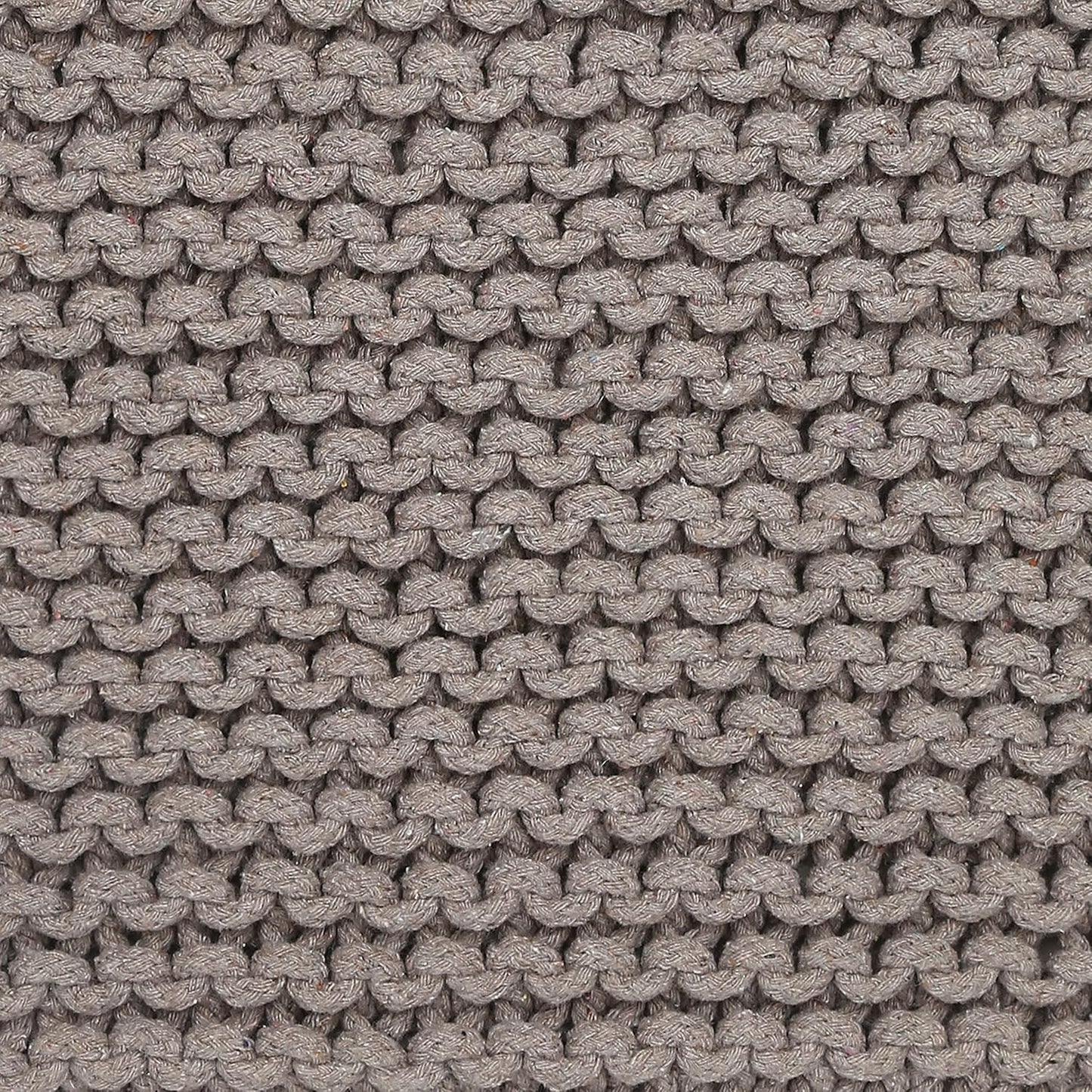 REDEARTH Cube Hand Knitted Pouf - Foot Stool Ottoman - Cord Boho Pouffe - Poof Accent Stuffed Table
