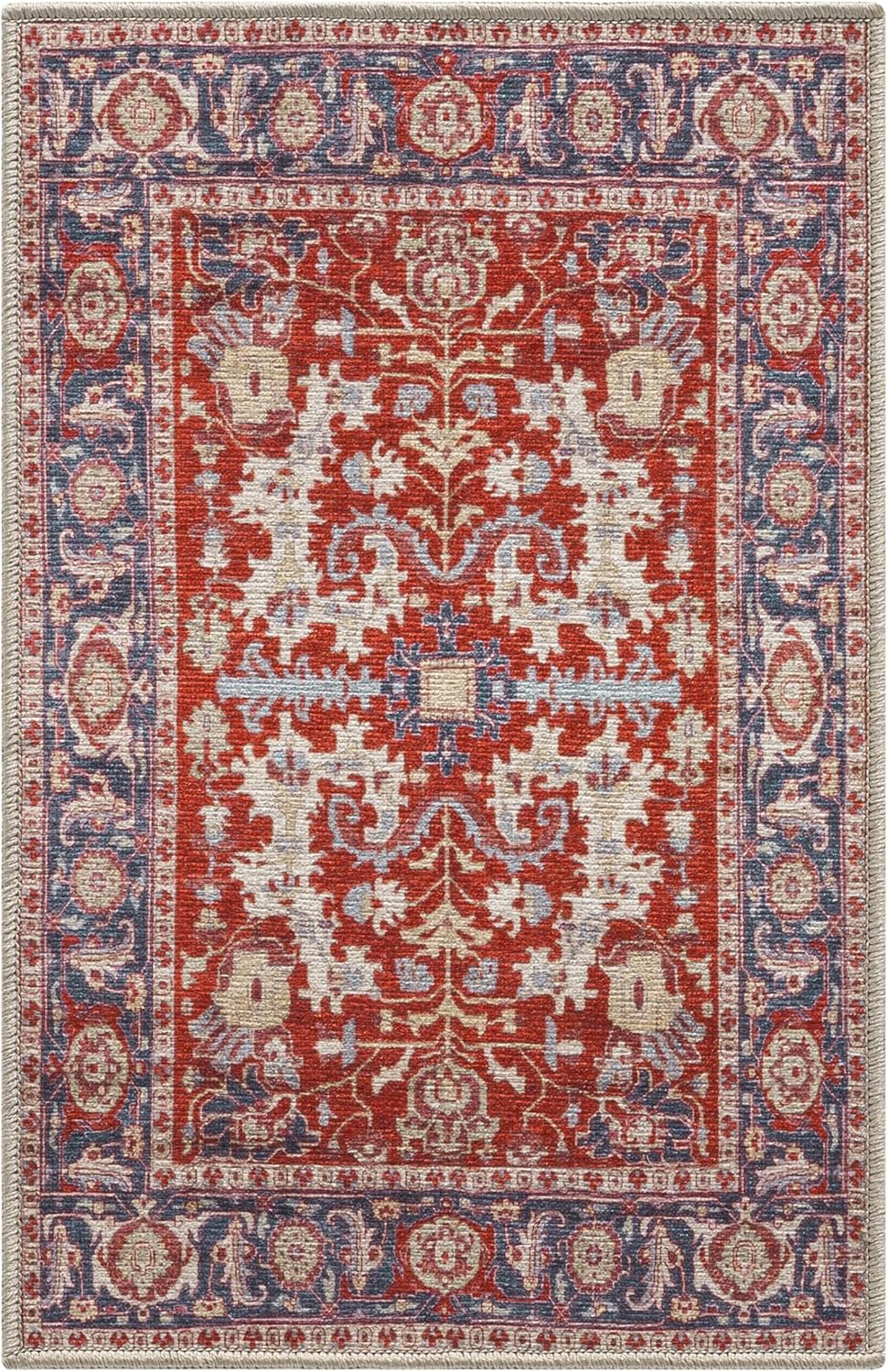 Keen Home Design 2x3 Rug - Machine Washable Entry Rug with Non-Slip Backing, Ideal for Enteryway