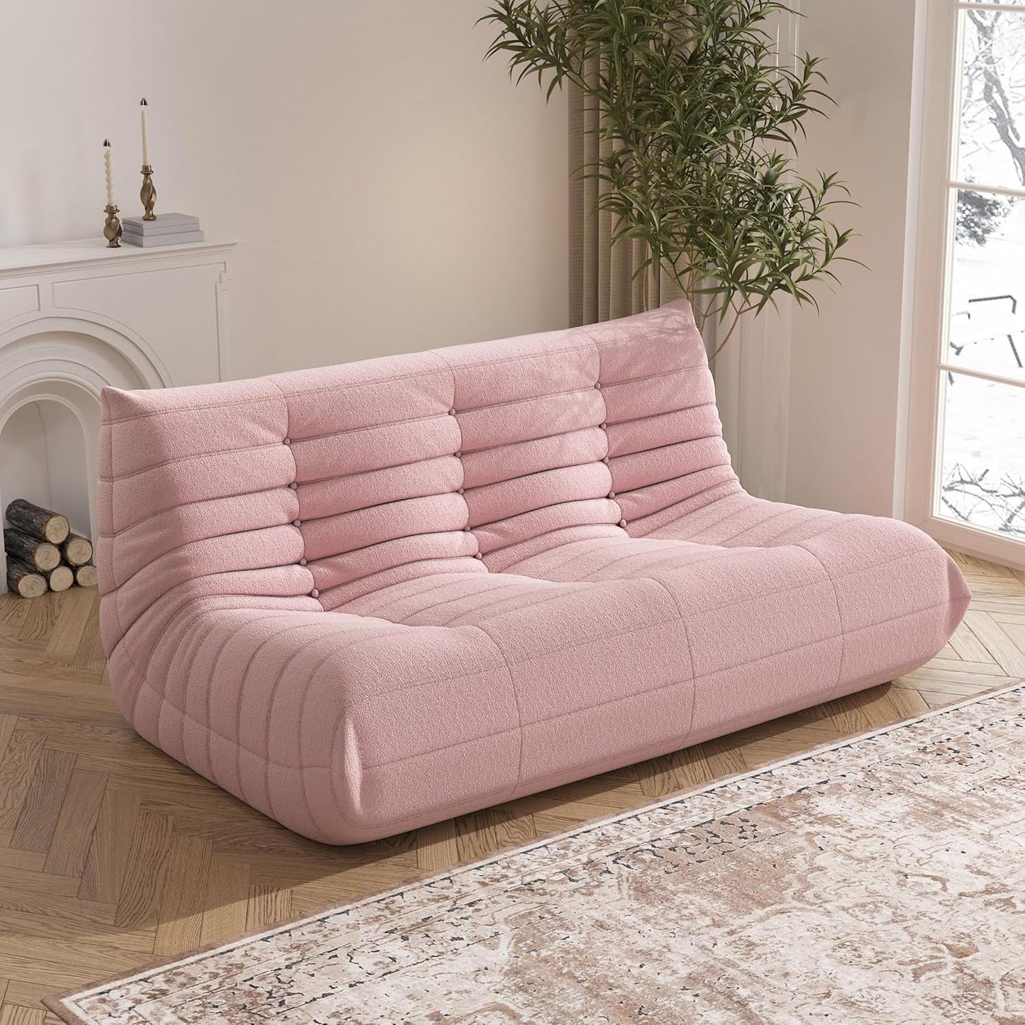 Big Bean Bag Chairs for Adults, 3 Seater Large Bean Bag Sofa, Fireside Chair Lazy Sofa Chair with