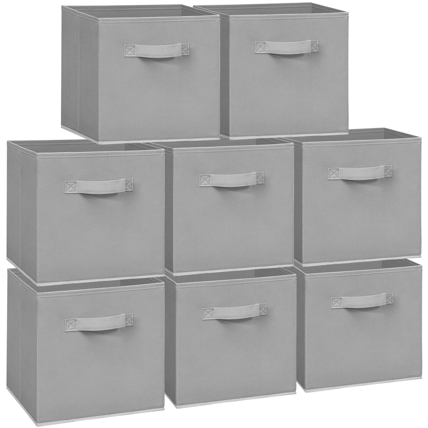 STORAGEIDEAS 11 Inch Fabric Storage Cubes, Sturdy Foldable Storage Bins, Heavy Duty Cube Organizer