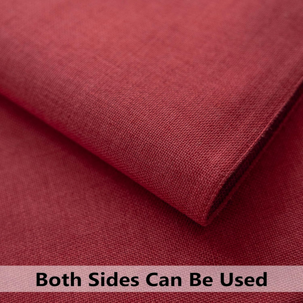 Demetex Red Placemats Set of 8 Fade Resistant Linen Placemats Modern Decorative Table Placemat for