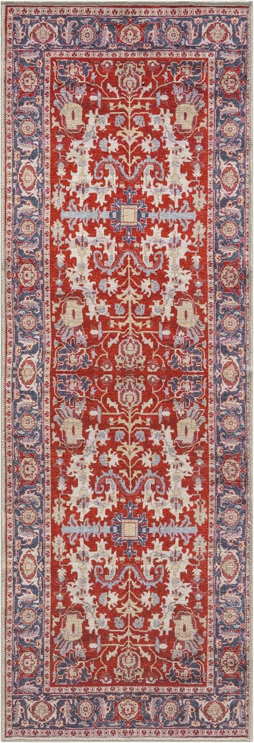 Keen Home Design 2x12 Rug - Machine Washable Runner Rug with Non-Slip Backing, Ideal for Hallway