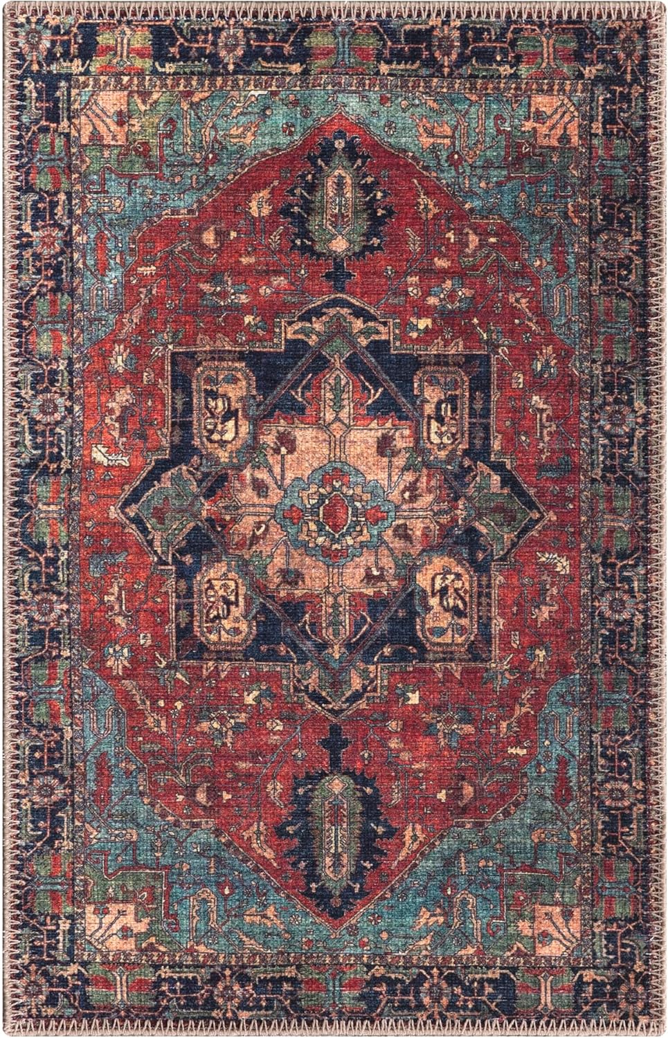 Keen Home Design 2x3 Rug - Machine Washable Entry Rug with Non-Slip Backing, Ideal for Enteryway