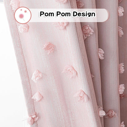 MYSKY HOME 100% Blackout Curtains for Girls Bedroom 90 Inch Long Total Room Darkening Curtain for
