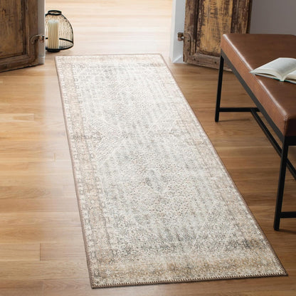 Keen Home Design 2x10 Rug - Machine Washable Runner Rug with Non-Slip Backing, Ideal for Hallway
