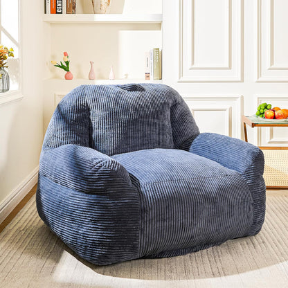 Giant Bean Bag Chair, Faux Fur Bean Bag Chair for Adults, Fluffy and Comfy Bean Bags with Filler