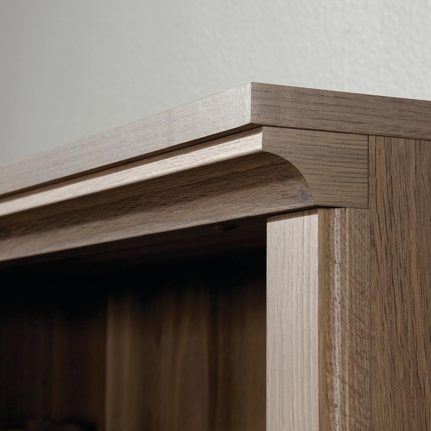 Sauder 5 Tier Book Shelf Wooden Bookcase Multipurpose Bookshelf for Home Office, Living Room, in