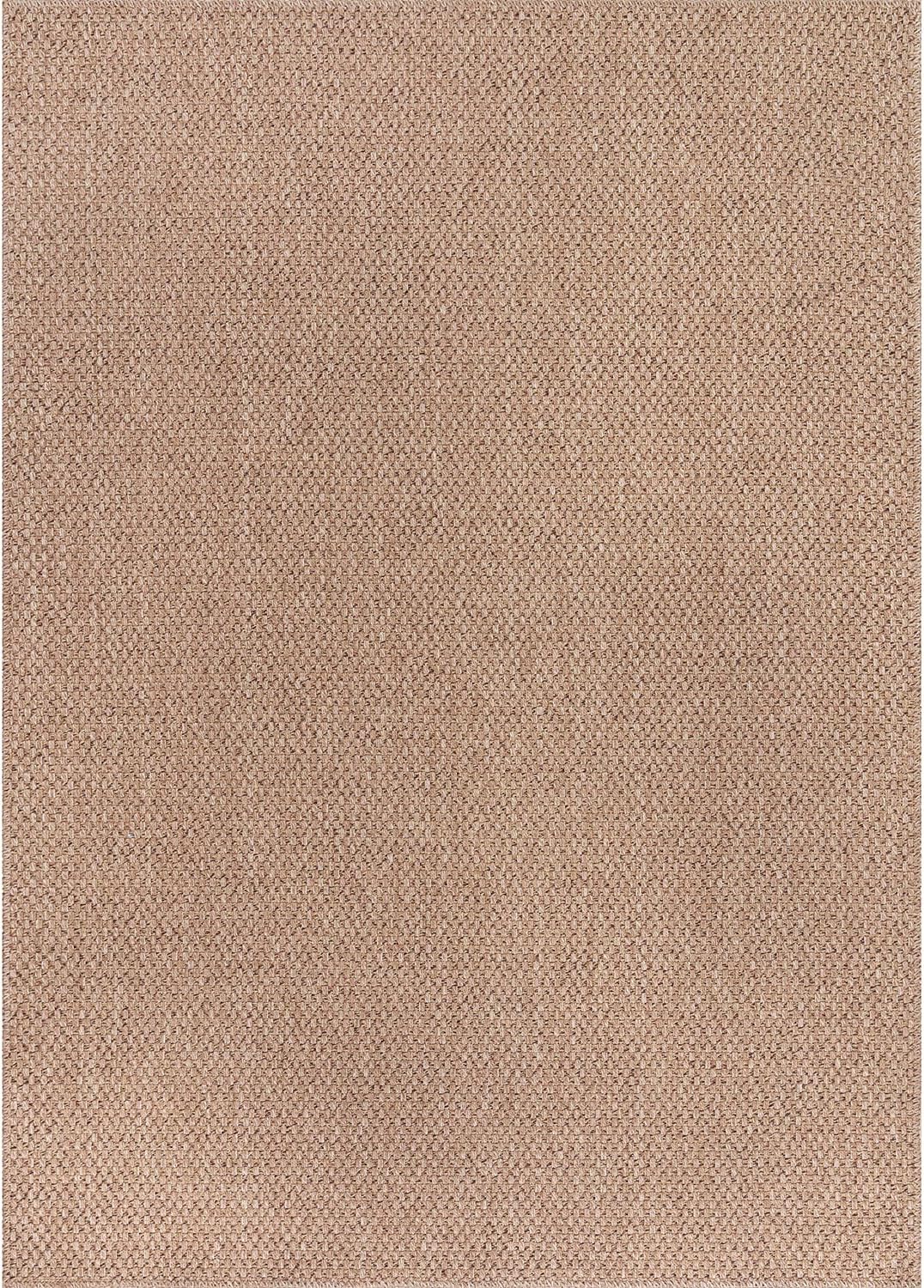 CAMILSON Easy Jute Rug 9x12, Large Indoor Outdoor Natural Color Farmhouse Area Rugs for Living Room