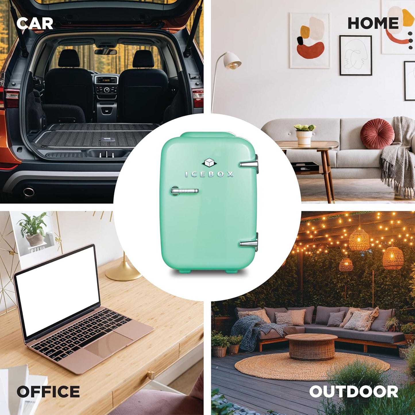 IBMF4MNT Fridge for Bedroom, Skincare, Portable Cooler & Warmer for Makeup, for Office & Home