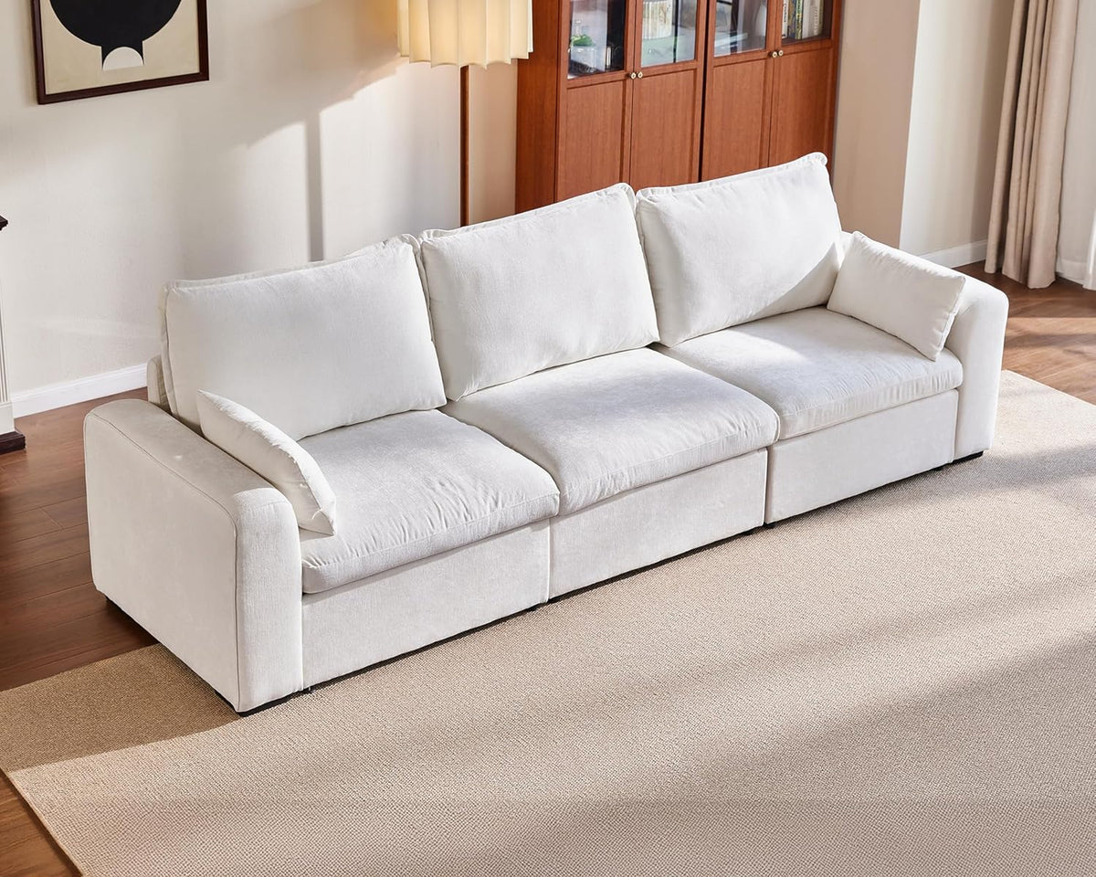 Oversized Modular Sofa Comfy Cloud Couch with Storage, Extra Deep Plush Sectional Sofa Set for