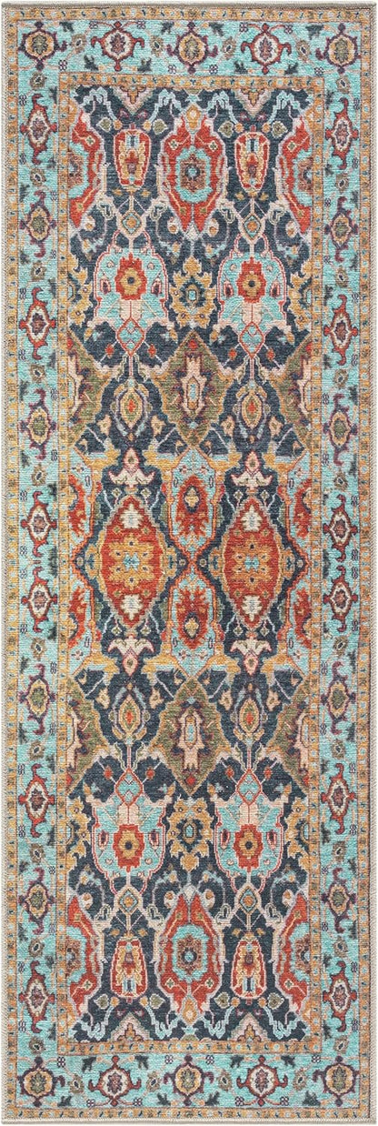 Keen Home Design 2x12 Rug - Machine Washable Runner Rug with Non-Slip Backing, Ideal for Hallway