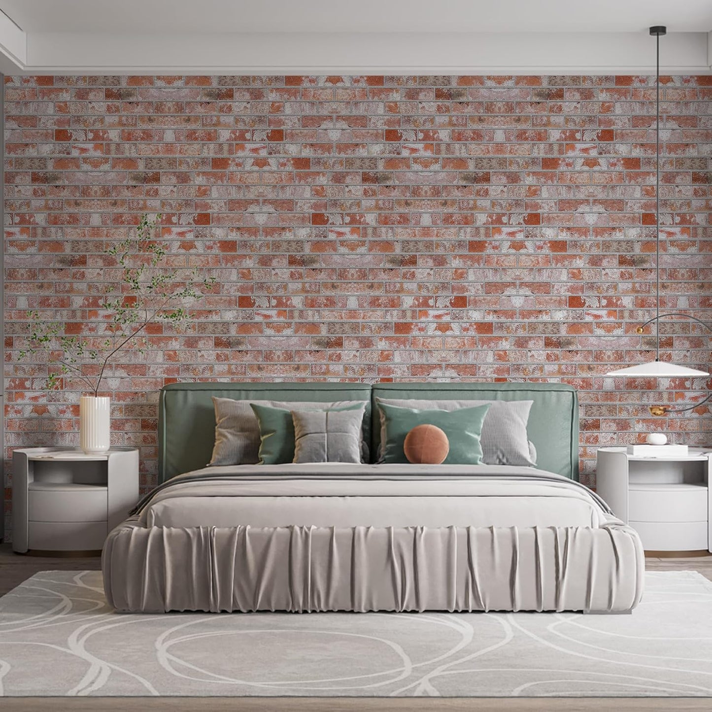 IZODEKOR 3D Wall Panels Brick Effect - Cladding, Stone Look, Styrofoam Facing for Living Room