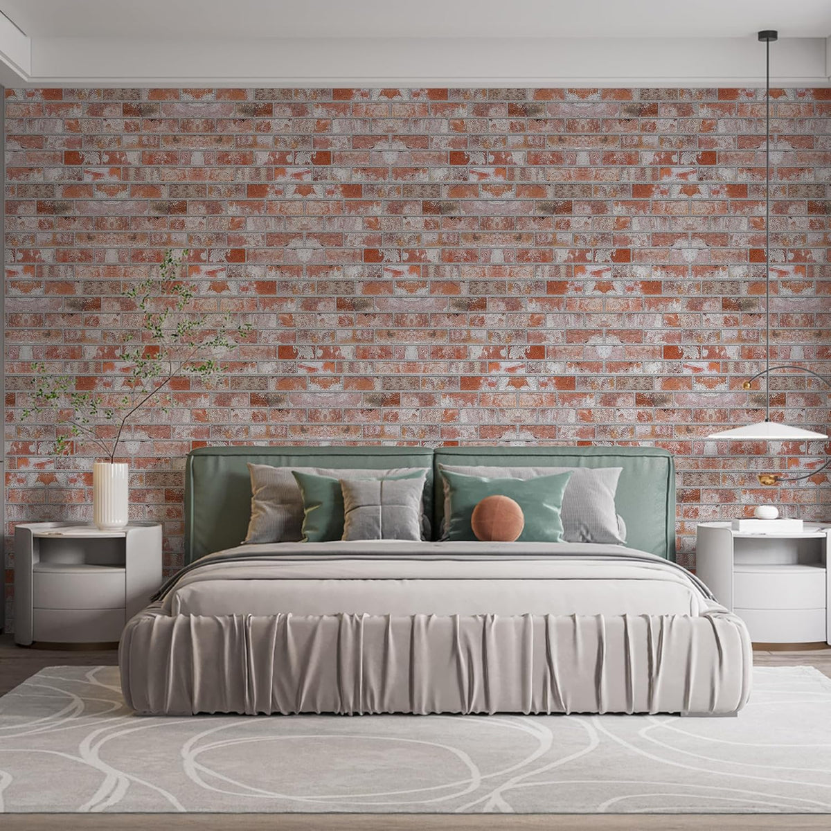 IZODEKOR 3D Wall Panels Brick Effect - Cladding, Stone Look, Styrofoam Facing for Living Room