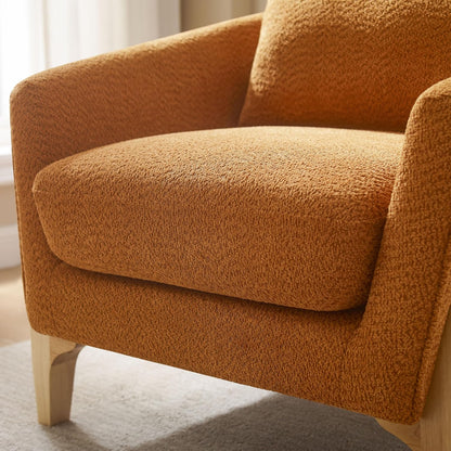 Accent Chair 31" Oversized Reading Chair Comfy Upholstered Boucle Lounge Armchair, Modern Living