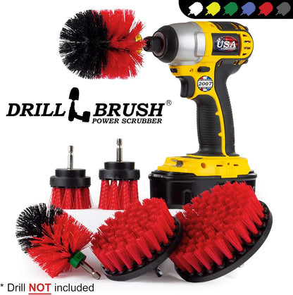 Drillbrush Headstone Cleaning Supplies - Outdoor Power Brush - Fountain Cleaner Tool - Deck