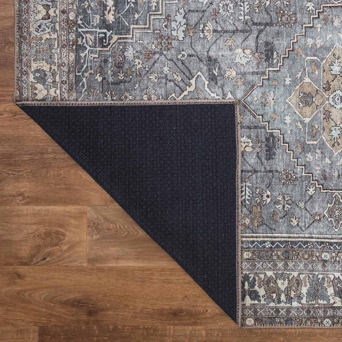 Keen Home Design 5x7 Rug - Machine Washable Area Rug with Non-Slip Backing, Ideal for Living Room