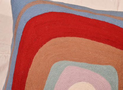 Kandinsky Modern Pillow Cover - Ruby Abstract Pillows | Contemporary Pillows | Mid Century Chair